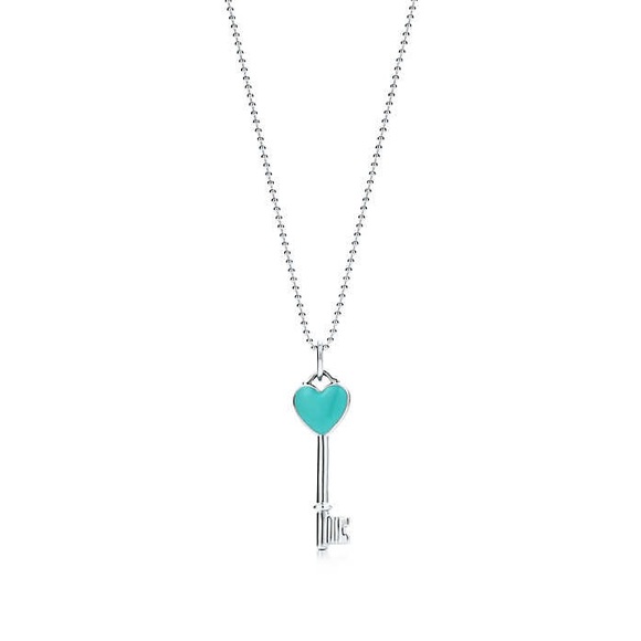 Tiffany & Co. Jewelry - Authentic Tiffany blue enamel heart lock necklace